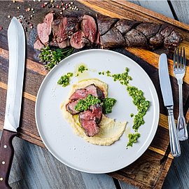 Rezept - Geflochtener Hirschrücken | Handelshof