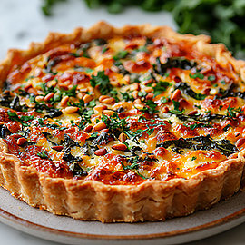 Mediterrane Mangold-Tarte | Rezept | Handelshof