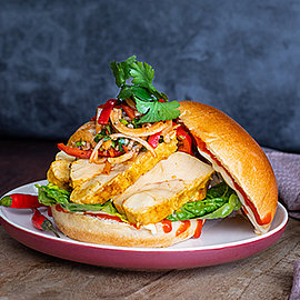 Grilled Chicken Tikka Masala-Burger | Selecct | Rezept | Handelshof