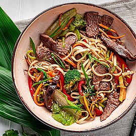 Rezept: Udon-Nudeln mit Rindfleisch | Handelshof