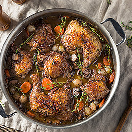 Coq au Vin blanc | Rezept | Handelshof