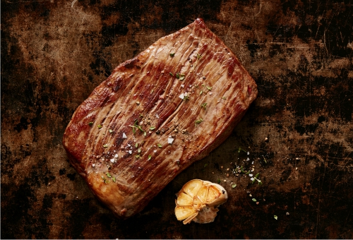 Flank Steak Zubereitetes Flank Steak