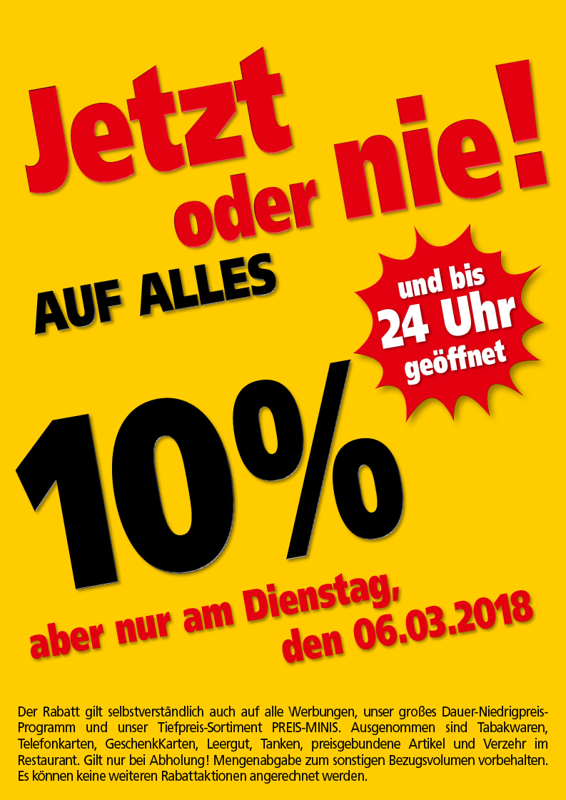 Banner_Jetzt oder Nie - 10% auf alles