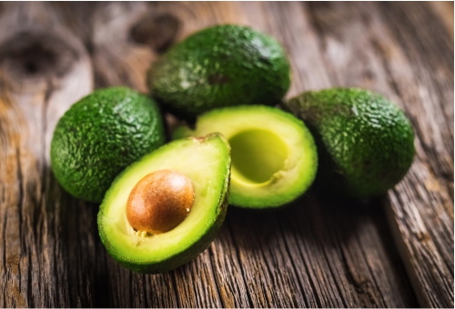 Aufgeschnittene Avocado