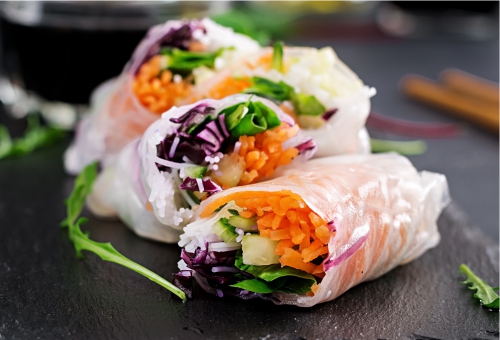 Vietnamesische Sommerrollen Vietnamesische Sommerrollen