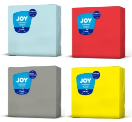 JOY-Servietten der Firma Duni in verschiedenen Farben