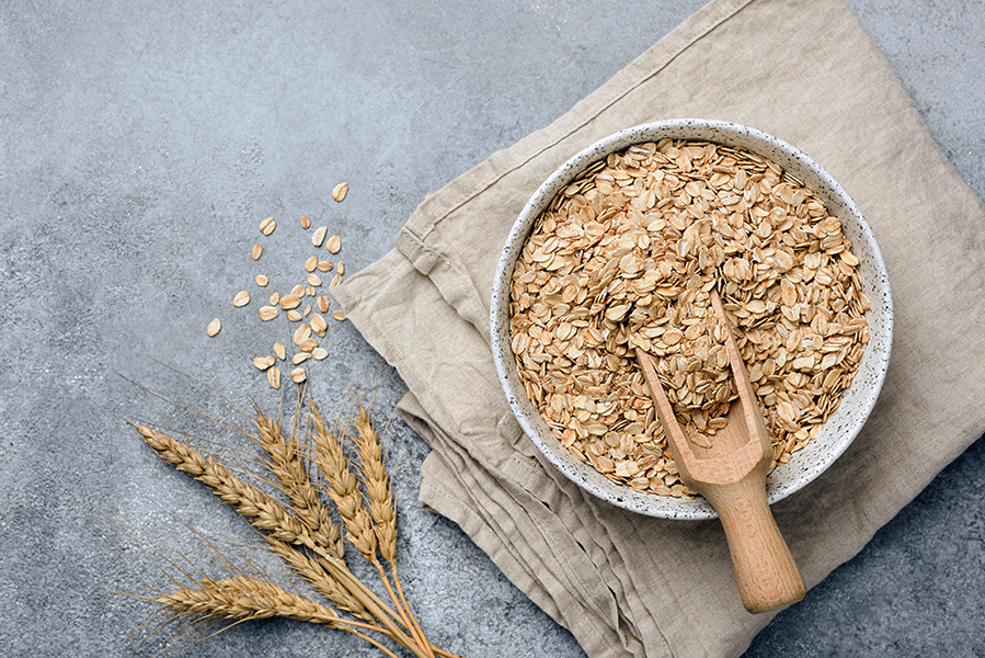 Bowl mit Haferflocken