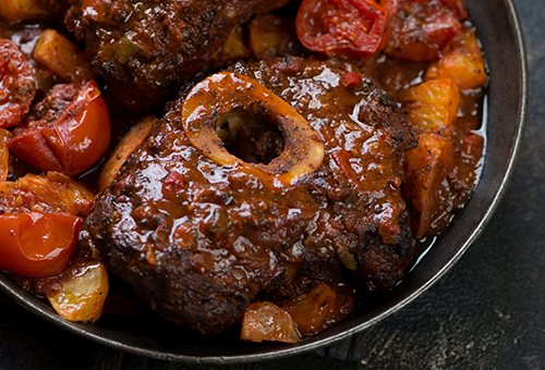 Zubereitetes Ossobuco Zubereitetes Ossobuco