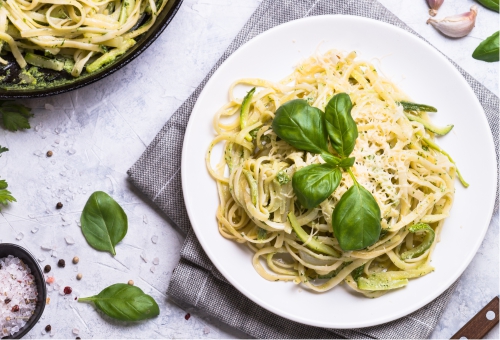 Leckere Pasta mit Parmesan