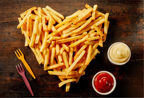 Pommes Frites Herz