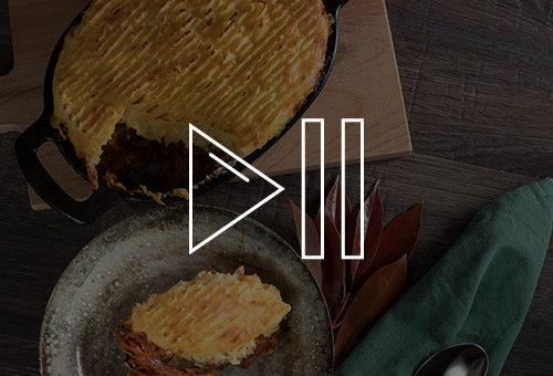 Shepherd´s Pie vegetarisch frisch serviert