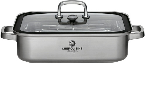 Bräter aus Edelstahl von Chefs Cuisine International