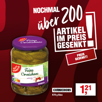 Im Preis gesenkt: Cornichons Im Preis gesenkt: Cornichons