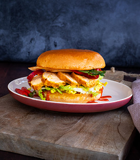 GRILLED CHICKEN TIKKA MASALA-BURGER