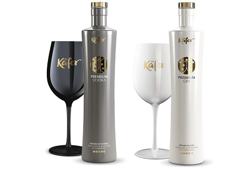 Geschenksset Gin oder Vodka von Käfer