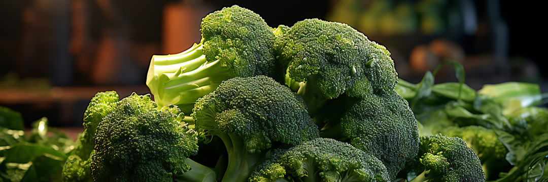 Brokkoli übereinander liegend