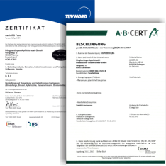 Zertifizierte Qualität Zertifikat